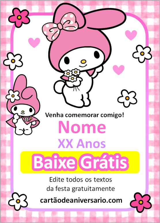 Convite My Melody