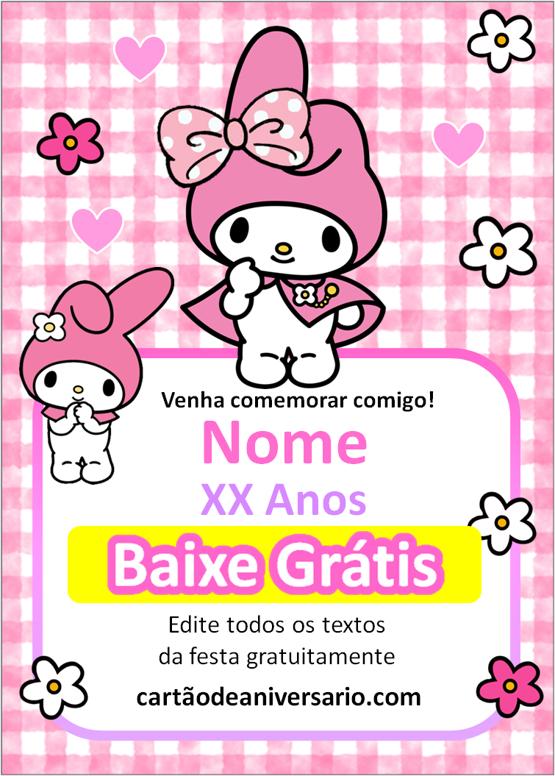 Convite My Melody