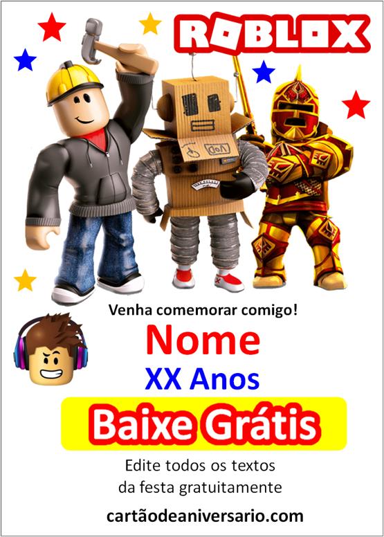 Convite Roblox